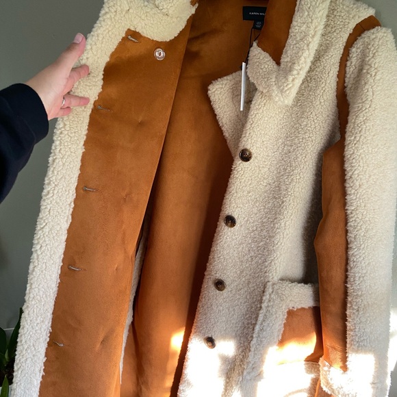 Karen Millen Cream and Tan Trench Coat - Picture 7 of 10